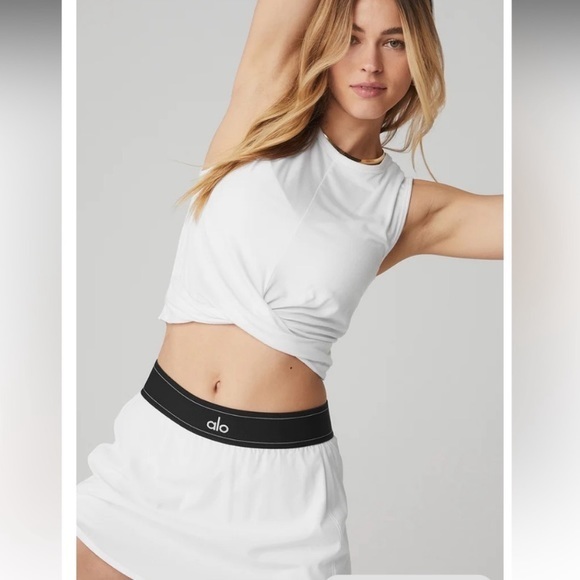 ALO Yoga Tops - ALO White Cover Tank